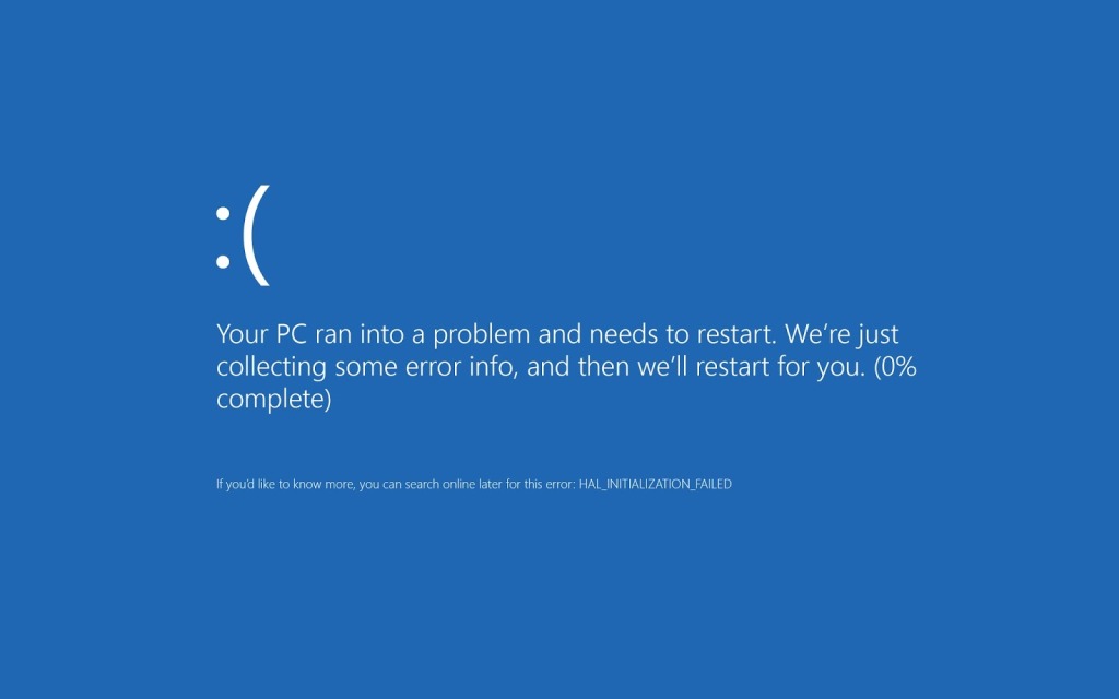 Blue Screen of Death Windows 8